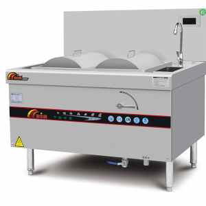 Cheong Fun Noodles Steam Rice Roll Steamer - 20KW Stainless Steel Induction Steamed Vermicelli Roll Machine for Restaurant